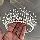  Свадебная Корона для невесты. Диадема для невесты. Karina Wedding Accessories. Интернет-магазин Ярмарка Мастеров.  Фото №2