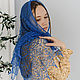 Chal de lino de punto calado de Aciano, Shawls, Borskoye,  Фото №1