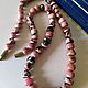 СССР натуральный родонит шик 54 см  бусы Половинки советский винтаж. Бусы. Vintage Gems Bijoux. Ярмарка Мастеров.  Фото №10