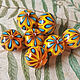Бусина лэмпворк "Этно-Джаз". Бусины. Natalia Korolyuk lampwork beads. Ярмарка Мастеров.  Фото №4