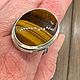 Кольцо с Тигровым Глазом серебро 925. Кольца. Jeweller -Danil. Ярмарка Мастеров.  Фото №8