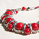 necklace made of natural stones. Decoration on the neck red. Necklace. Treasures Of Aphrodite. My Livemaster. Фото №4