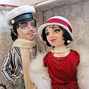 Куклы и игрушки handmade. Livemaster - original item Bender and Madame gritsatsuyeva, textile, portrait dolls. Handmade.