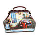 Middle bag ' Girl on the couch'. Valise. Pelle Volare. Online shopping on My Livemaster.  Фото №2