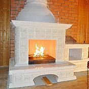 Для дома и интерьера handmade. Livemaster - original item Tiled fireplace 
