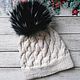 Knitted hat with pompom, Caps, Stupino,  Фото №1