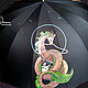 Зонт с росписью по м/ф Унесенные призраками. Китайский дракон, Зонты, Санкт-Петербург,  Фото №1