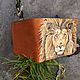 Кошелек "Портрет льва". Кошельки. Alla LeatherworkS. Ярмарка Мастеров.  Фото №4
