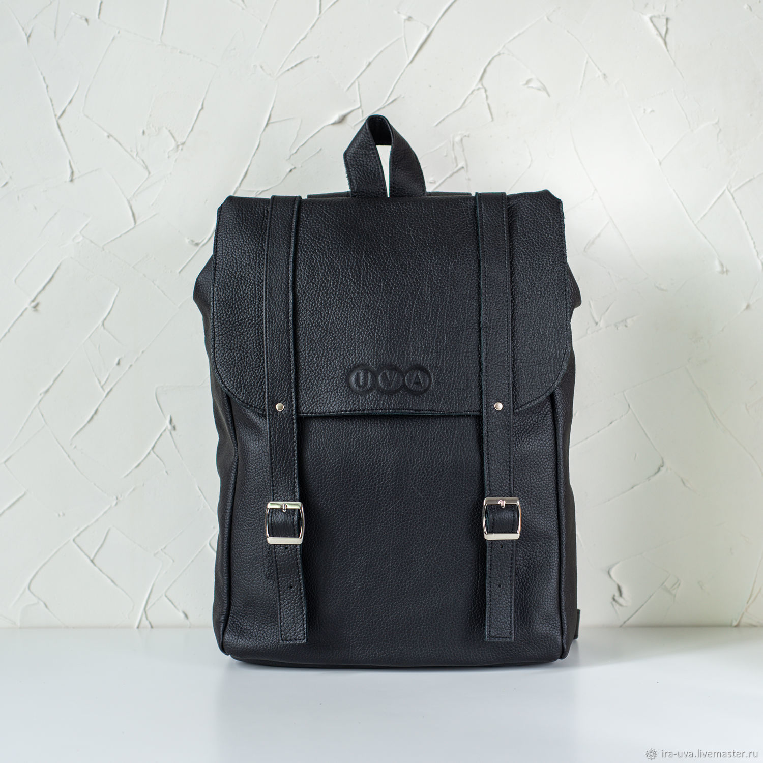 Leather backpack 'Moscow' black, Backpacks, Moscow,  Фото №1