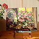 Order Painting with flowers ' Flowers in the mirror'. Anji's favourite pictures (anzhela-a). Livemaster. . Pictures Фото №3