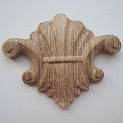 Деревянная резная декоративная розетка ,комплект 4 шт, дуб