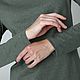 Женский хаки лонгслив из конопли. Лонгсливы. Uzor Wear. Ярмарка Мастеров.  Фото №5