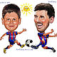 Cartoon photo 'Players' to print. Pictures. ArtFairy Portrets and Caricatures (artfairy). Online shopping on My Livemaster.  Фото №2