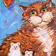 Картина маслом. Котик, Картины, Санкт-Петербург,  Фото №1