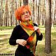 "Яркие краски осени". Шарфы. Наталья Никифорова.Мягкие шерстинки (panbarhat). Интернет-магазин Ярмарка Мастеров.  Фото №2