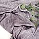 Тенсель полоска цвета баклажан  250 см эвкалиптовое волокно, Ткани, Апрелевка,  Фото №1