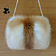 Fur Muff bag made from fur red Fox. Stylish ladies accessory. Clutch. Mishan (mishan). Online shopping on My Livemaster.  Фото №2