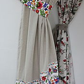Для дома и интерьера handmade. Livemaster - original item Curtains polulen, suspended on rail. Handmade.