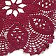 napkin with knobs, cloth hook, doily, lace, decorative cloth, knitted cloth, knitted cloth, cloth for photo shoots, decoration, Burgundy cloth.
