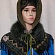 Заказать -60% Капор Капюшон теплый  Весна женский Бохо стиль. LusyStudio. Ярмарка Мастеров. . Капюшоны Фото №3