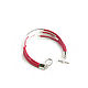 Order Fuchsia bracelet 'Flirt' leather bracelet, silver bracelet 2022. Irina Moro. Livemaster. . Cord bracelet Фото №3