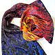 Batik scarf 'Flamenco'. Scarves. OlgaPastukhovaArt. My Livemaster. Фото №6
