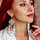 Sofia Beaded Earrings. Earrings with tassels. Embroidered earrings. Tassel earrings. LADY-LIZA jewelry shop. My Livemaster. Фото №6