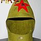 Красная звезда.Головной убор.Военная шапка. Шапка для бани.Астрахань валяние. Ахмедова Роза.