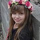 Ободок феи, ободок с цветами, розовый ободок с цветами, Ободки, Сочи,  Фото №1
