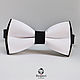 Tie black-and-white Duet/ bow tie, black and white wedding, Ties, Moscow,  Фото №1