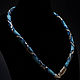 Lariat, string of beads 'Blue snake'. Lariats. IRNI. My Livemaster. Фото №4