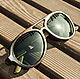 «Avia Old» от Timbersun, деревянные солнцезащитные очки ручной работы. Очки. Уникальные аксессуары Timbersun. Ярмарка Мастеров.  Фото №5