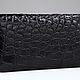 Кошелек из кожи крокодила на одной молнии IMA0033B3. Кошельки. CrocShop товары из экзотической кожи. Ярмарка Мастеров.  Фото №7