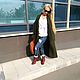 Вязаное пальто-халат оверсайз из мохера. Пальто. Saharastyle.fashion. Ярмарка Мастеров.  Фото №5