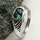 Natural VS Emerald 1,19 ct, silver emerald ring, Rings, Moscow,  Фото №1