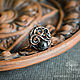 Order Copper ring with hematite - delicate ring with natural stone. Strangell Jewelry. Livemaster. . Rings Фото №3