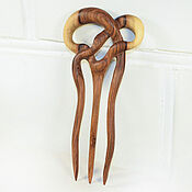 Украшения handmade. Livemaster - original item Hair clip made of wood 