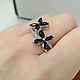 Серебряное кольцо с сапфирами, 16,5 размер. Кольца. Ksenia-jewelry-. Ярмарка Мастеров.  Фото №6