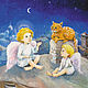 Angels and Rhymes Picture in Children's Print 20h20 cm, Pictures, St. Petersburg,  Фото №1