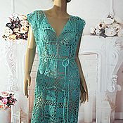 Одежда handmade. Livemaster - original item Tunic dress,,cotton,46-50 size.. Handmade.