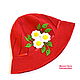 Вязаная детская панамка "Красная шапочка", Panama, Ekaterinburg,  Фото №1
