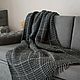 Вязаный объемный плед. Плед ручной вязки 130×180 см. Пледы. Woolmood-store. Ярмарка Мастеров.  Фото №5