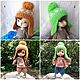 Вязаные шапки для кукол Xiaomi Monst Doll Монст Шлем Ушанка. Одежда для кукол. Bonecas da Yulia Одежда для кукол. Интернет-магазин Ярмарка Мастеров.  Фото №2