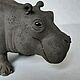 Бегемот. Статуэтки. Мурашева Ирина (ceramicanimals). Интернет-магазин Ярмарка Мастеров.  Фото №2
