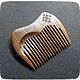  Wooden hair comb SQUARE. Combs. Magic wood. My Livemaster. Фото №5