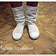 Knitted shoes. Knitted boots 'Summer'. High Boots. O'butik 'Vyazanaya obuv '. My Livemaster. Фото №4