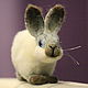 Bonik. felted wool toy. White fluffy rabbit. Felted Toy. Nina felt. Online shopping on My Livemaster.  Фото №2