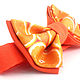 Галстук-бабочка апельсиновая. Бабочки. Галстуки-бабочки | FelixFire. Интернет-магазин Ярмарка Мастеров.  Фото №2