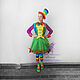 Rainbow-Clown girl. Scenic suit/Cosplay/Carnival costume, Suits, Vladivostok,  Фото №1