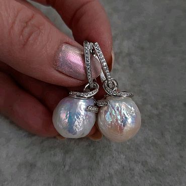 Украшения ручной работы. Ярмарка Мастеров - ручная работа Серьги "White_kasumi".. Handmade.